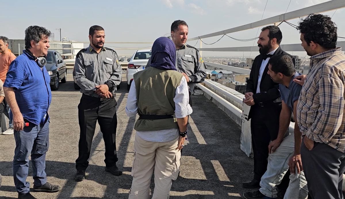 Jafar Panahi on the set of It Was Just an Accident